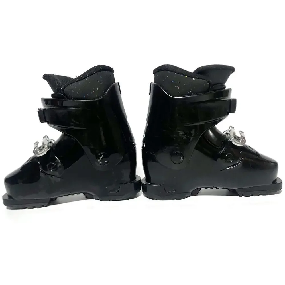 Dalbello Green Gaia 2 GW Youth Ski Boots Size 6.5 Black 2-Buckle GripWalk Junior